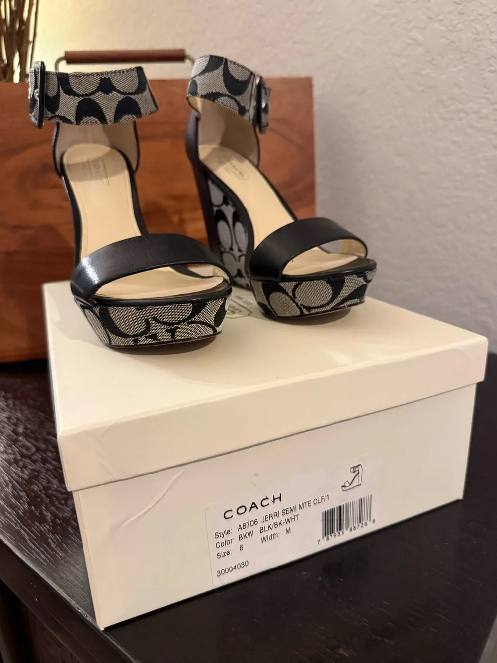 Coach platform sandals